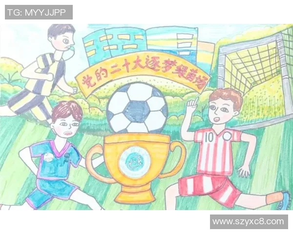 以足球球星速写画像展现绿茵场上力量与激情